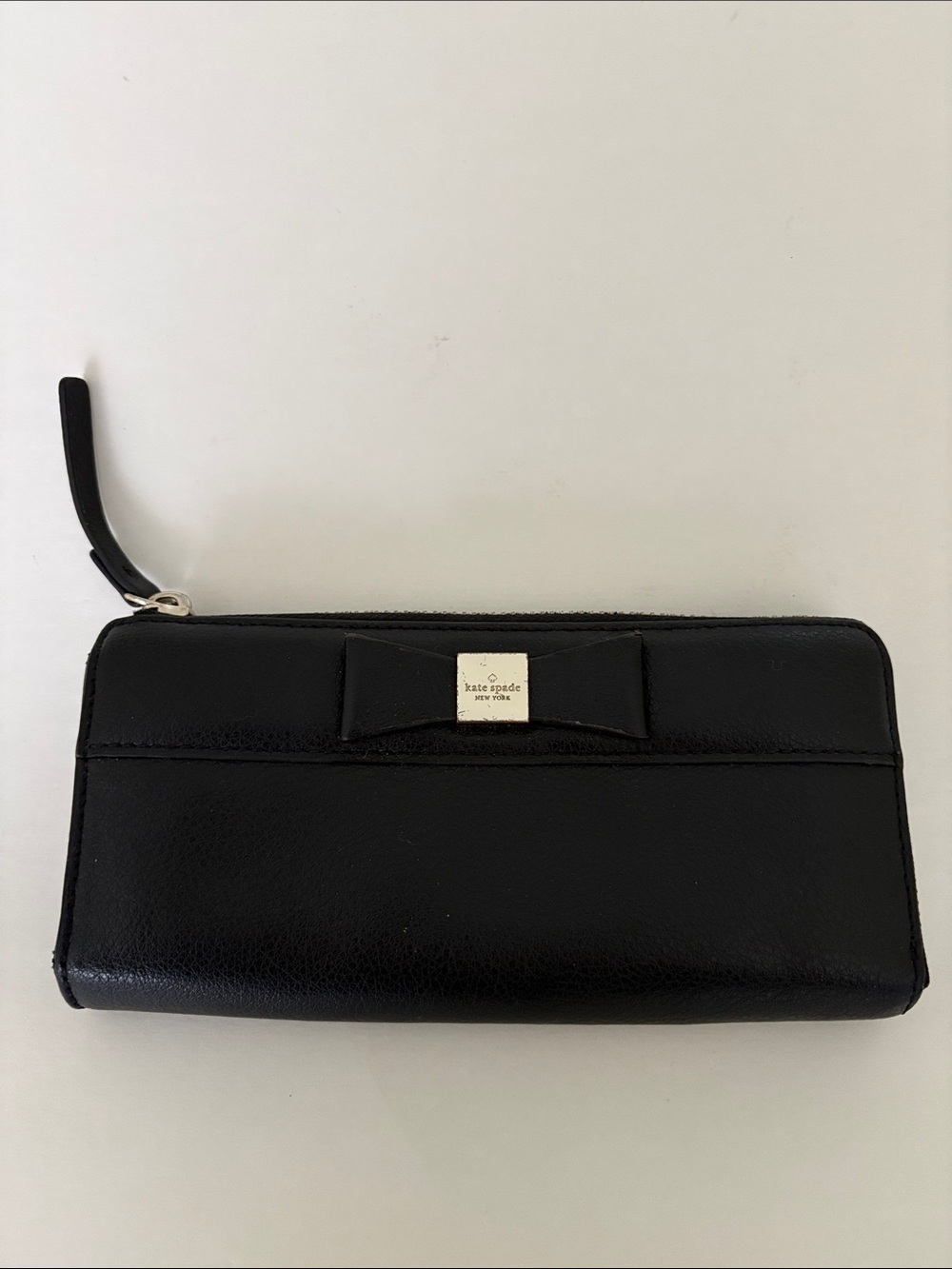 VGUC Kate Spade Nisha Renny Drive Wallet Black Continental Bow